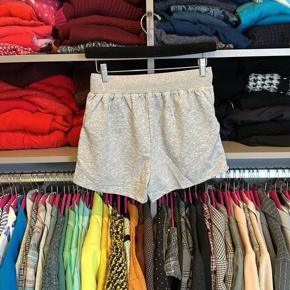 Paper Crane gray button and tie front shorts size S NWT - Picture 3 of 3